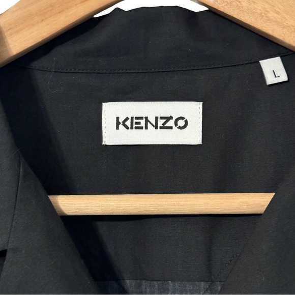 🔥🔥Kenzo Oversized Flame Printed Buttoned Down Bowling Shirt - Picture 7 of 8
